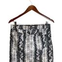 Tinseltown  Mini Snakeskin Skirt White Black Grey Pockets Size 11 NWOT Photo 4