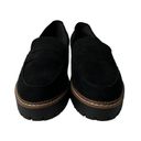 Jellypop Womens  Paris Chunky Loafers Black Faux Suede Shoes Size 9.5 Wide Photo 4