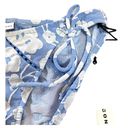 Robin Piccone  women's Sadie Floral Sky Blue Bikini Bottom Small NEW $66 Photo 3