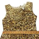 J.Crew  Women's Sz 4 Golden Brown Sheath Dress Leopard Print Bow Preppy Casual Photo 8