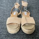 Steve Madden  Gabi Espadrille Platform Sandal Tan Suede Women’s Size 8.5 Photo 1