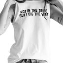 UNKOSHER MARKET Not In The Tribe But I Dig The Vibe White Graphic Tank Top XL Photo 0