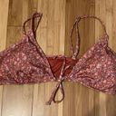 Aeropostale Floral Tie Front Traingle Bikini Low Rise Classic Side Tie Size XL Swimsuit NWT Photo 7