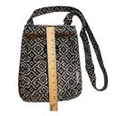 KAVU  Keeper Crossbody Bag Purse Limited Edition Black White Geometric Canvas Photo 3