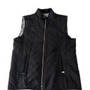 Miami  Black Quilted Sherpa Lined Vest Photo 0