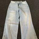 PacSun  Light Blue Slit Baggy Jeans Photo 3