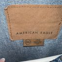 American Eagle Oversized Dark Washed Jean Jacket Photo 2