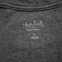 Isabel Maternity  Short Sleeve V-Neck T-Shirt in Gray Heather Size XL Photo 4