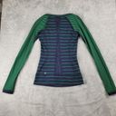 Lululemon Women's Full Tilt Long Sleeve Top Blue Green Size 2 (?) Photo 11