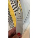 Iris  Linen Blend Yellow Stripe Crop Top Womens SZ L New With Tags Photo 4