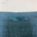 prAna  Dark Teal Hemp Blend Pleated Front Capri Pant 2 Photo 2