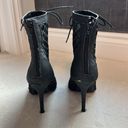 Nasty Gal Mesh Lace-up Tied Heel Booties Photo 4