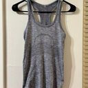 Lululemon  Swiftly Tech Racerback Tank Size 2 Heathered Slate Gray Photo 0