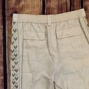 Rebecca Taylor  Beige Khaki Embroidered size 6 Joggers Photo 13