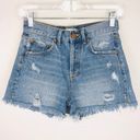 ZARA  1975 Button Fly High Rise Jean Shorts 2 Photo 0