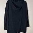 Chico's Chico’s waffle, knit, Poncho sweater, lightweight size 0 (small 4/6) snap button Photo 0