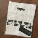 UNKOSHER MARKET Not In The Tribe But I Dig The Vibe White Graphic Tank Top XL Photo 2