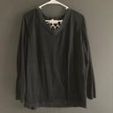 Oscar de la Renta Pink label Black Long Sleeve Top Photo 0