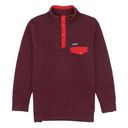 Patagonia Snap-T Maroon Burgundy Violet Red Quilt Pullover Sweater Jacket Photo 0