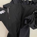 House Of CB  'Selena' Black Satin Puff Shoulder Dress off shoulder /Size XS NWOT Photo 11