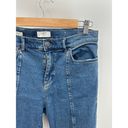 The Loft  Outlet Jeans Women 8 PETITE Blue Medium Wash Denim Straight Leg Seam Detail Photo 3