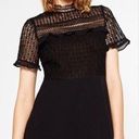 ZARA  Black Embroidery Mini Dress Photo 0