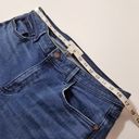 Lafayette 148  New York Jeans Distressed Mercer High Rise Straight Leg Blue Denim Photo 3