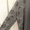 st. john's bay St John’s Bay Gray Chevron Arrow Print Open Front Cardigan Sweater Size Large Photo 2