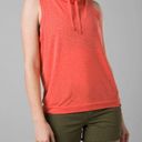 prAna  Women’s Sleeveless Hoodie in Vibrant Coral, Size XS Photo 0