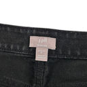 J.Jill  Black Slim Leg Raw Hem Jeans Sz 8 Photo 1