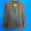 Kasper  ASL Taupe Blazer With Decorative Pleat Size 12 Photo 0