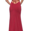 La Femme  Flutter Slit Trumpet Gown in Red Size US 00 Photo 1