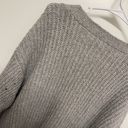 American Eagle Oversized Chunky Knit Grey Cardigan Photo 6