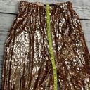 L&B Rose Gold sequins Pants size Medium Photo 1