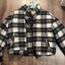 Plaid Puffer Jacket Photo 0