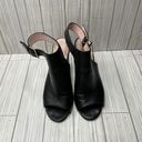 Kate Spade 742-  Mallorca Women's Block Heels Black Leather Upper Open Toe Photo 1