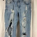 Cello  Junior Women's Light Wash Distressed Denim Jeans Size 3 Photo 2