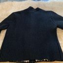 Sweater jacket with leather color block size MP Photo 6