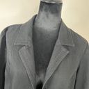 J.Jill  Mother of Pearl Button Front Black Blazer Size 14 Photo 2