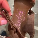 blowfish  Brown Faux Leather Cork Wedge Sandals Size 9 Photo 5