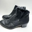 Paul Green  Boots Womens Size 7.5US Black Nelly Leather Ankle Booties Block Heel Photo 2