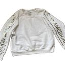 Good American  White Holographic Crewneck Pullover Sweatshirt Size 4 Photo 6