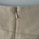 Vince Lamb Leather  Faux Wrap Midi in Marzipan Beige Suede Leather Skirt… Photo 8