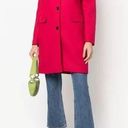 Love moschino  Elegant Red Wool Blend Coat with Logo Detail Photo 0