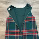 Aura  Tartan Plaid Holiday Wool Blend Sleeveless Dress Green/Red Size Small Photo 7