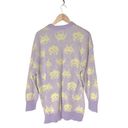 ZARA  jacquard space invaders pastel crewneck sweater Photo 2