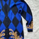 Black Diamond Vintage Blue and  Cardigan Sweater Photo 2