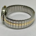 Details women’s watch gold silver tone Quartz analog 25mm stretch running Photo 2