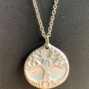 Roots Signed CDK Silver Tone Woman Goddess Tree  Pendant Necklace 30" Photo 2