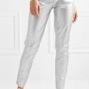 Rag and Bone  Leather Pants 23 NWT Silver Metallic Contemporary Space Dress Event Photo 5